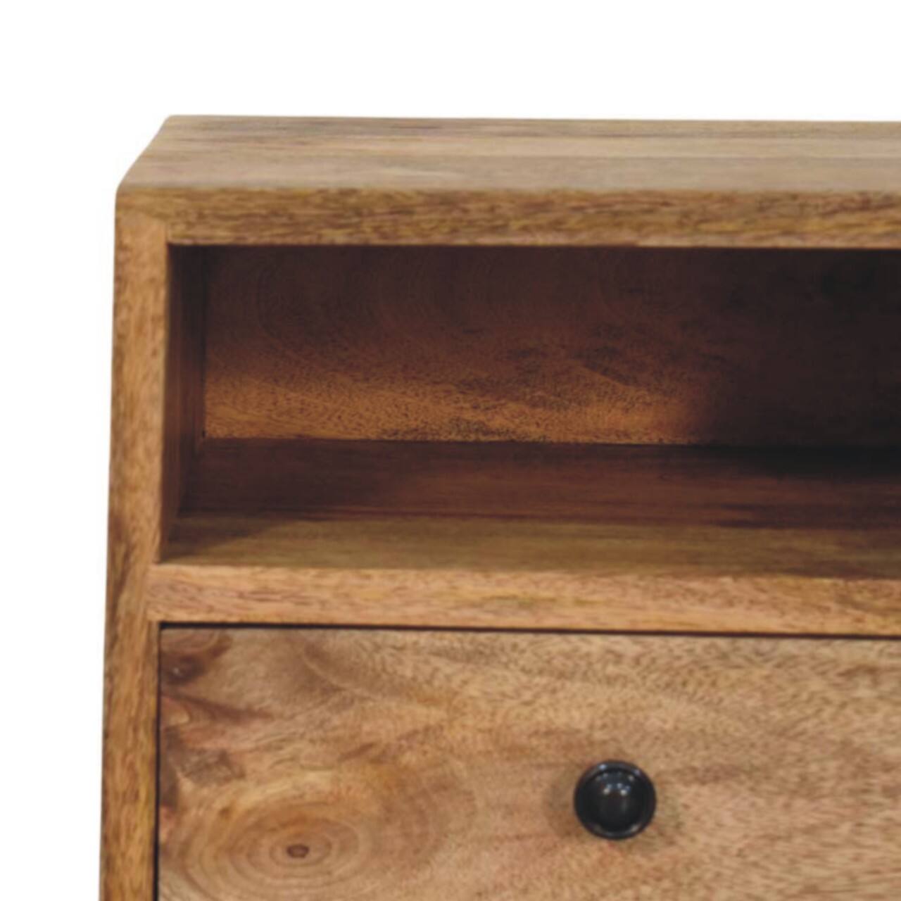 Back. Artisan Furniture - Artisan Furniture Solid Wood Solis 1-Drawer Oak-ish Wall Mounted Nightstand - Oak.