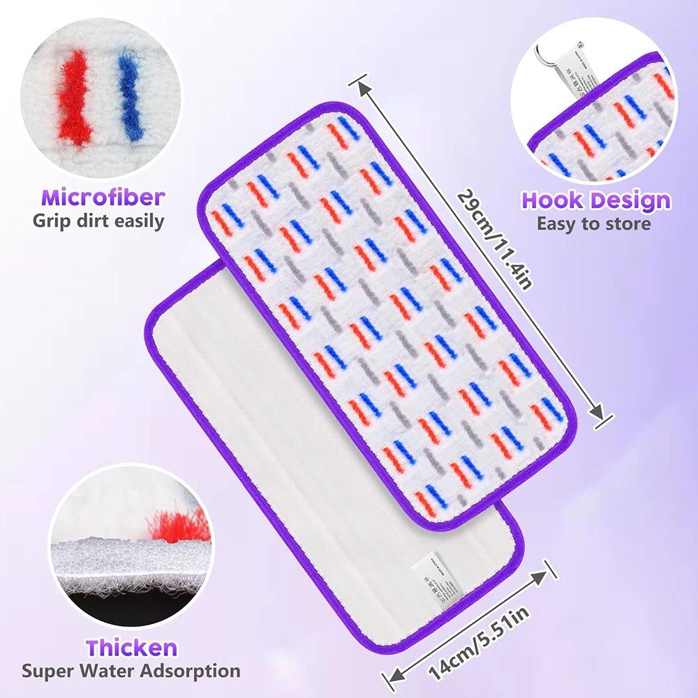 - Microfiber
  - Grip dirt easily

- Hook Design
  - Easy to store

- Thicken
  - Super Water Adsorption

- Dimensions:
  - 29cm/11.4in
  - 14cm/5.51in