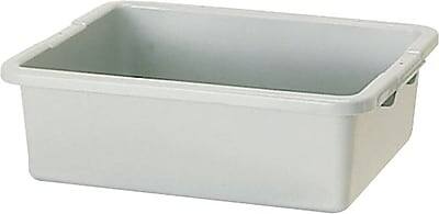 Front. RubberMaid - Rubbermaid Bus/Utility Boxes, Gray (FG334900GRAY) - Gray.