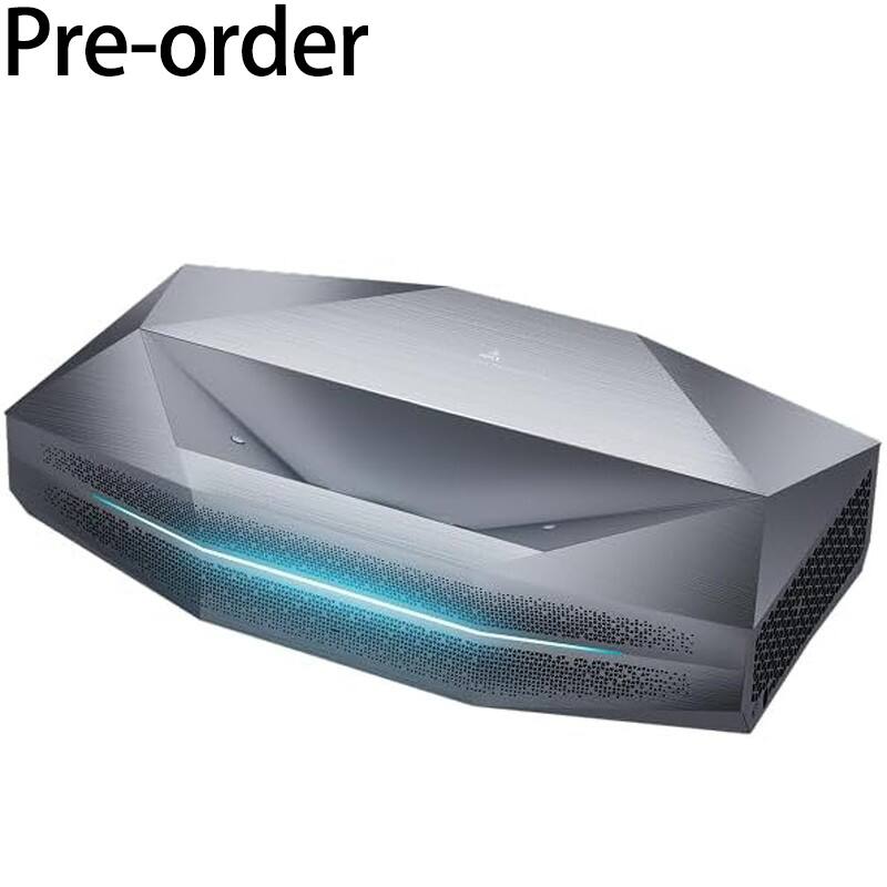 Front. AWOL Vision - Aetherion Max 4K Projector, Triple Laser UST Projector, 3300 ISO Lumens, Daytime Viewing - Dark Gunmetal.