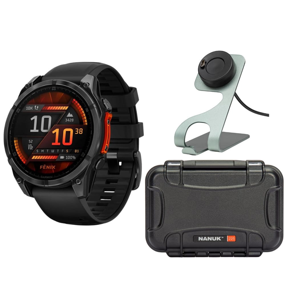 Garmin - fenix 8 AMOLED 51mm Slate Gray and Black Smartwatch with Case Bundle - Black - (2024) price history on PriceWatchPro