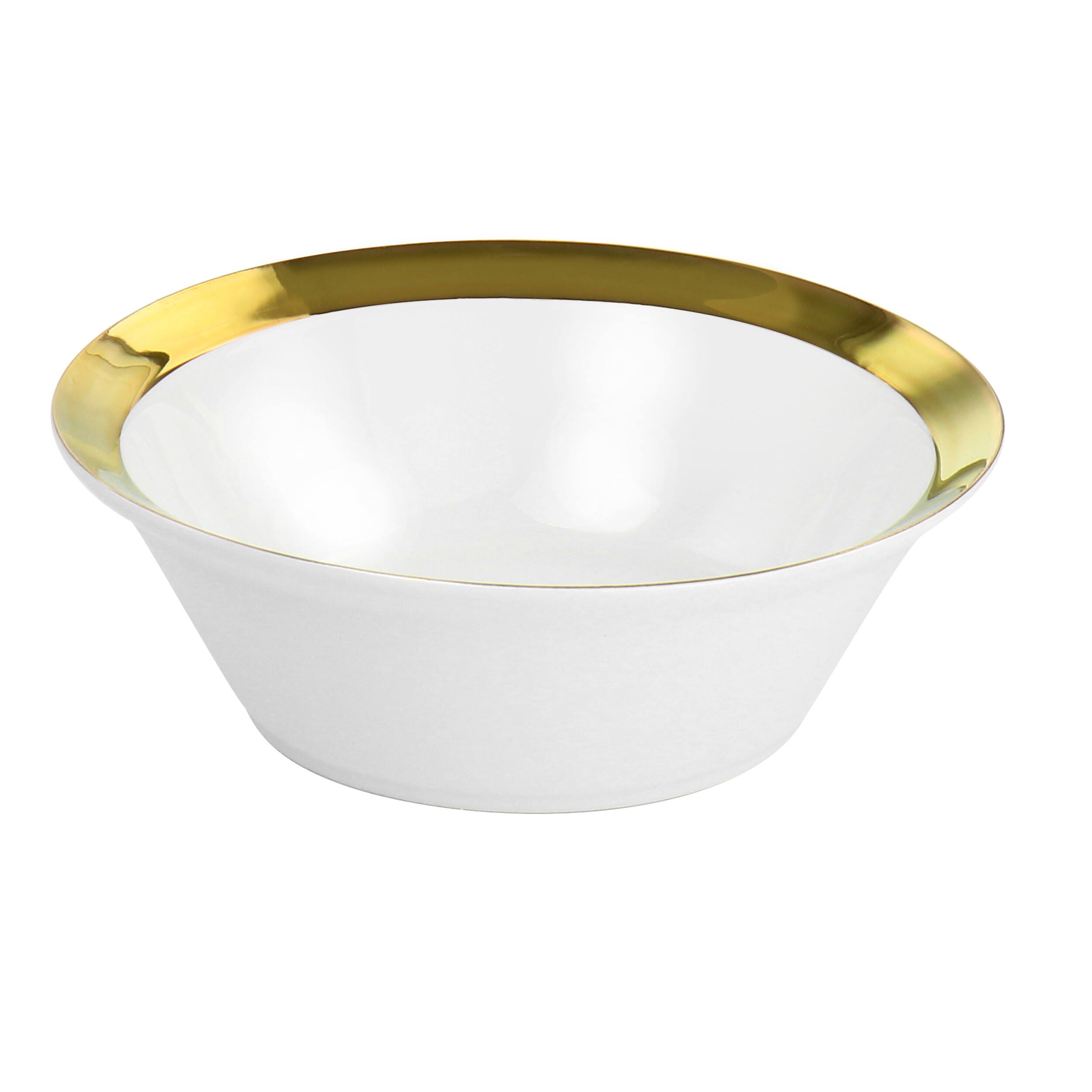 Alt View 4. Gibson - Gibson Home Premier Gold Fine Ceramic 12 Piece Dinnerware Set - White/Gold.