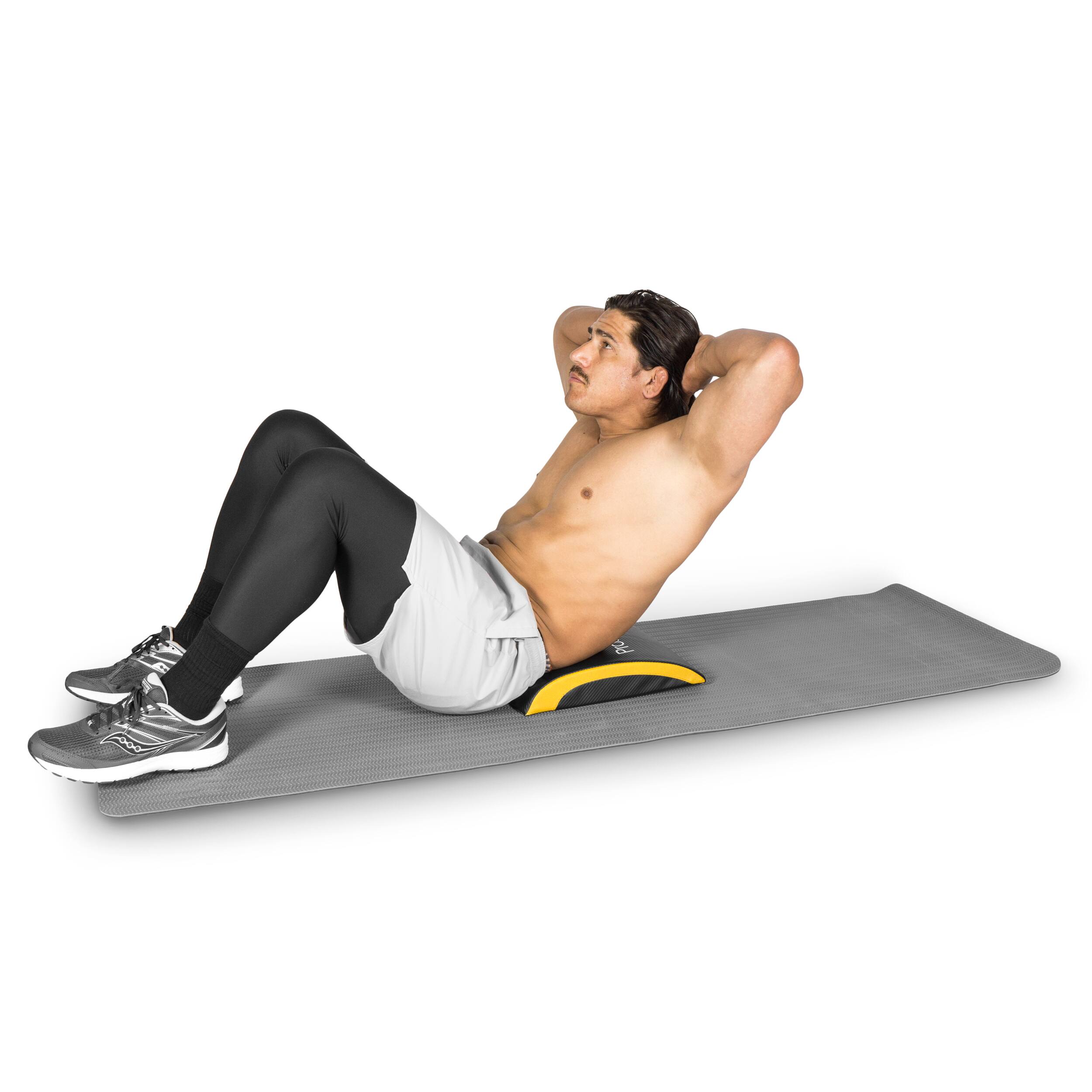 Alt View 3. ProsourceFit - ProsourceFit Abdominal Mat - Black/Yellow.