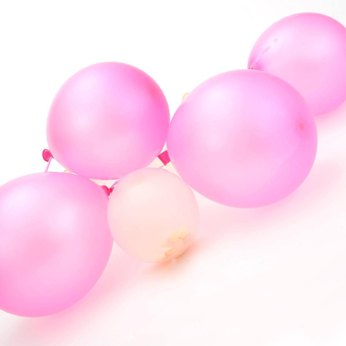 Alt View 2. JuzToys - Party Pink And White Confetti Balloon - Pink.
