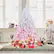 Alt View 3. Gymax - Gymax 6 FT Artificial Christmas Tree Hinged Snow Flocked Xmas Tree w/ 820 Lush Branch Tips - Pink.