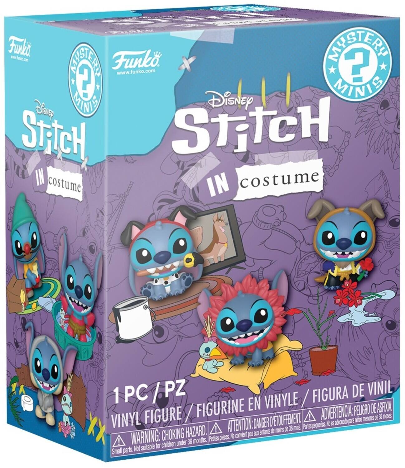 AEE Furlo Funk. INSISTERS S www.funko.com 2 ? MINIS Dey MINI DisNEy STTCH STATCH costume IN costume 1PC7PZ 1 PC / PZ FIGURA DE VINIL FIGURINE EN VINYLE / DE ASFINA FIGURE, 7 ADVERTENCIA: PELIGRO meses VINYL DETOUFFEMENT aos menores 36 DANGER lo eS adecuado par7 HAZARD. ! ATTENTION: enfarnts de moins de 36 mos. Partes pequeras. CHOKING Ne convrient ps au WARNING: children under 36 months. Petites pieces Not suitable for Small parts.

Corrected text:

AEE Furlo Funk. INSISTERS S www.funko.com 2 ? MINIS Dey MINI Disney STITCH STATCH costume IN costume 1PC7PZ 1 PC / PZ FIGURA DE VINIL FIGURINE EN VINYLE / DE ASFINA FIGURE, 7 ADVERTENCIA: PELIGRO meses VINYL DETOUFFEMENT aos menores 36 DANGER lo eS adecuado par7 HAZARD. ! ATTENTION: enfarnts de moins de 36 mos. Partes pequeras. CHOKING Ne convrient ps au WARNING: children under 36 months. Petites pieces Not suitable for Small parts.