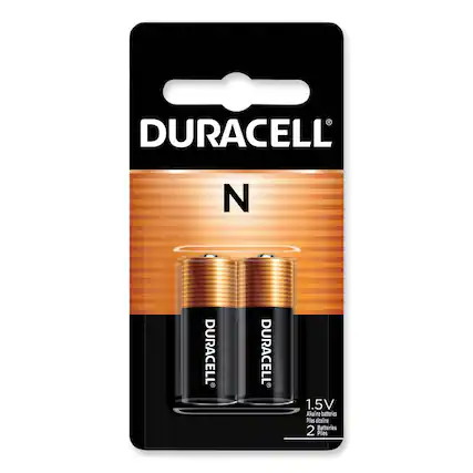 DURACELL
N
1.5V Alkaline batteries
2 Batteries
Piles alcalines
2 Piles