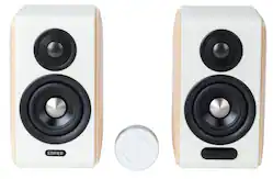 Edifier - S880DBMKII Audiophile Hi-Fi/Hi Res Active Bookshelf 2.0 Speakers, Computer Speakers - White - Front_Zoom