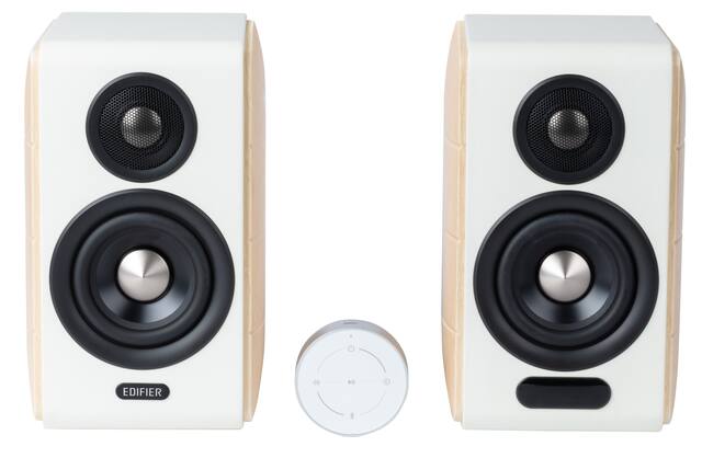 Edifier - S880DBMKII Audiophile Hi-Fi/Hi Res Active Bookshelf 2.0 Speakers, Computer Speakers (Pair) - White