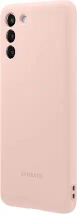 Front. Samsung - Samsung Silicone Cover for Galaxy S21+ | Color: Pink - Pink.