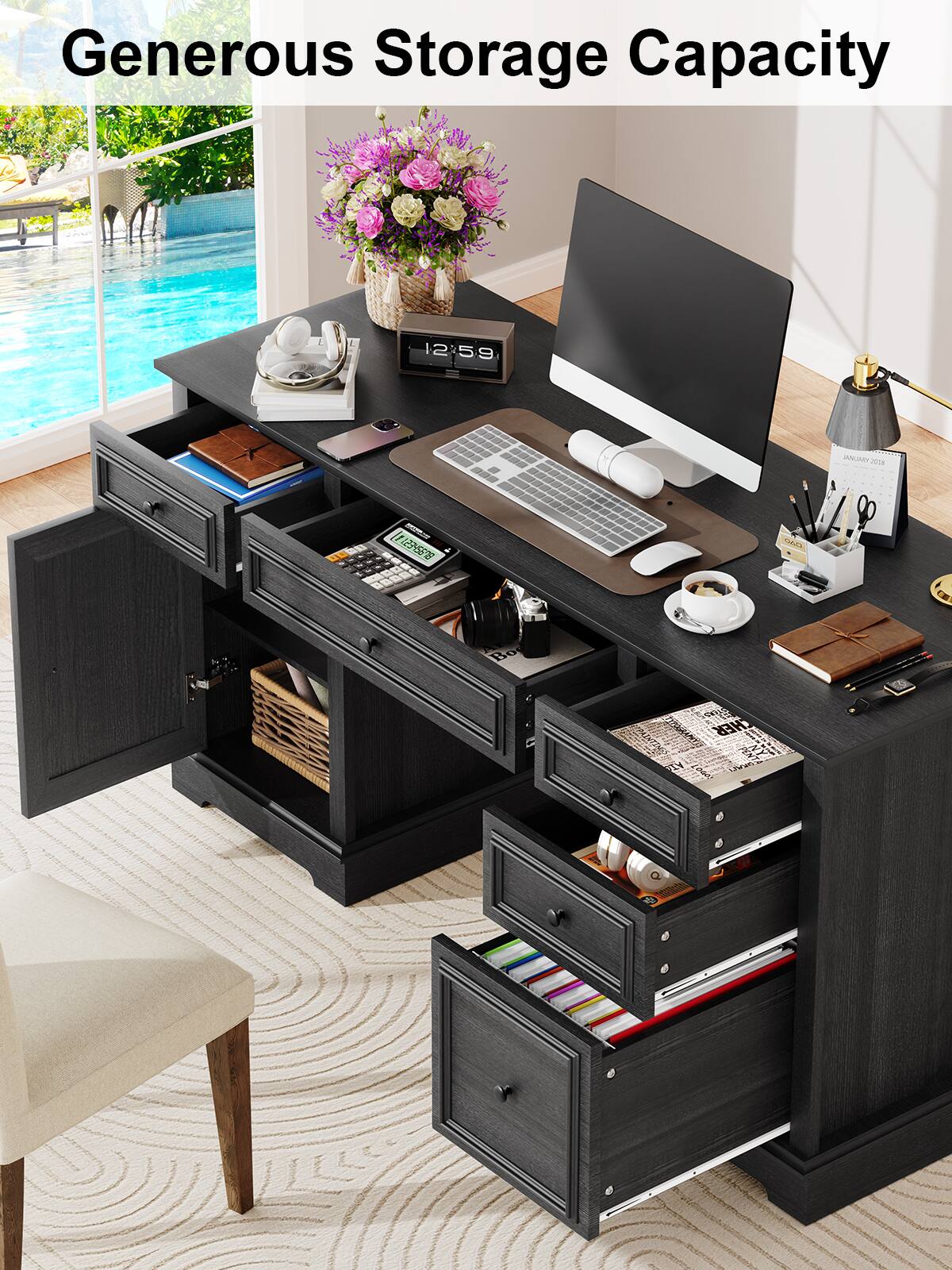 Generous Storage Capacity, 12:59, 12, 5 IIAY 2018, 1I2 S CE Bo 2Y CHER