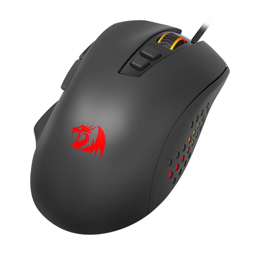 Alt View 2. REDRAGON - Roadmaster M723 Gaming Mouse, 7 buttons programmable buttons & 5 Backlit Modes, max 12400DPI - Black.