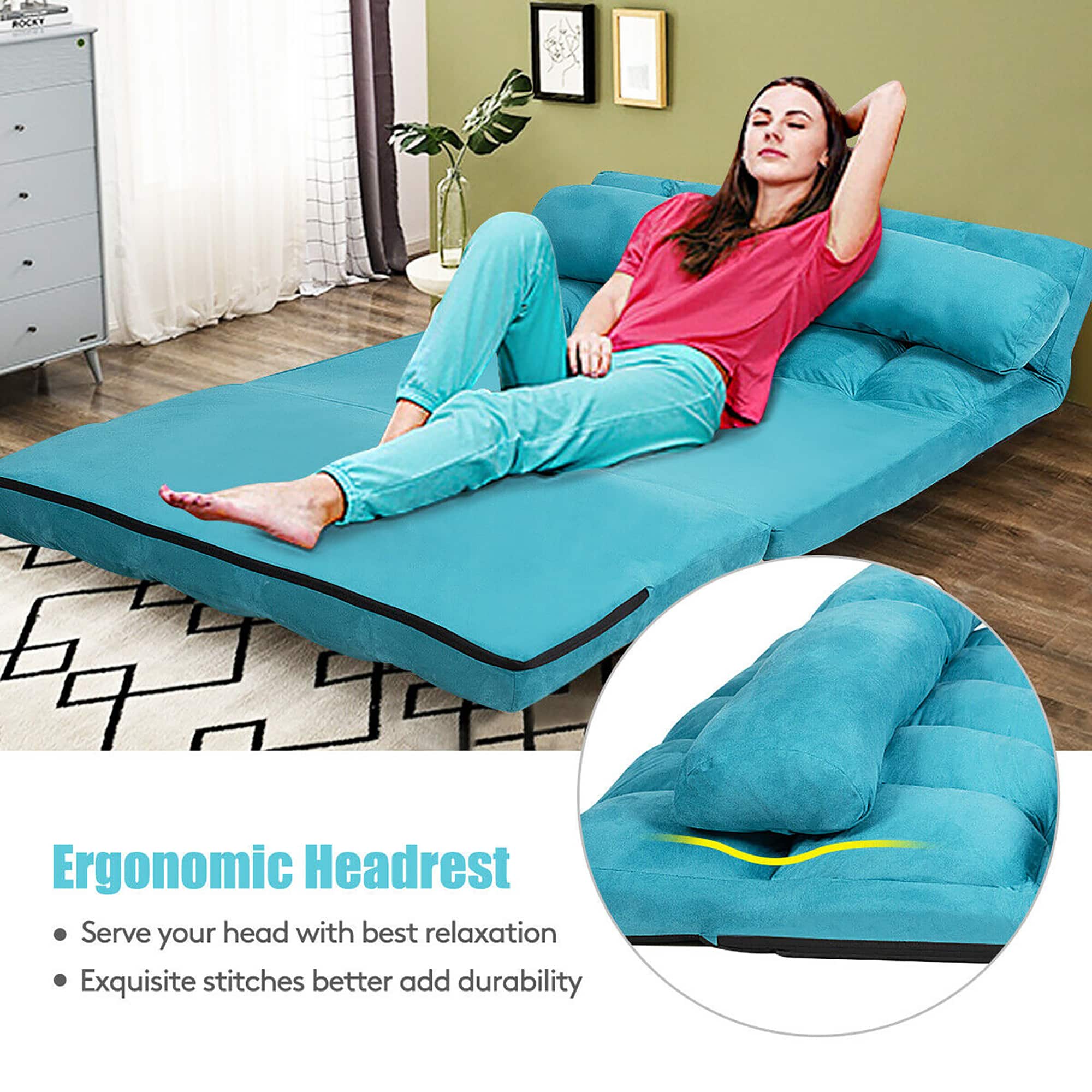 Ergonomic Headrest
- Serve your head with best relaxation
- Exquisite stitches better add durability