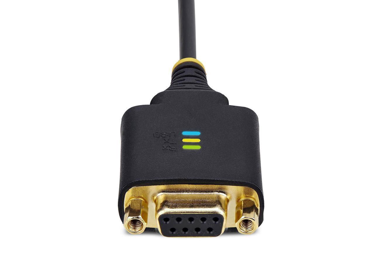 Alt View 6. StarTech.com - StarTech 1ft (30cm) USB to Null Modem Serial Adapter Cable 1P1FFCN-USB-SERIAL.