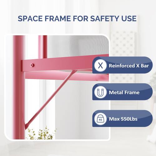 SPACE FRAME FOR SAFETY USE  
- Reinforced X Bar  
- Metal Frame  
- Max 550Lbs