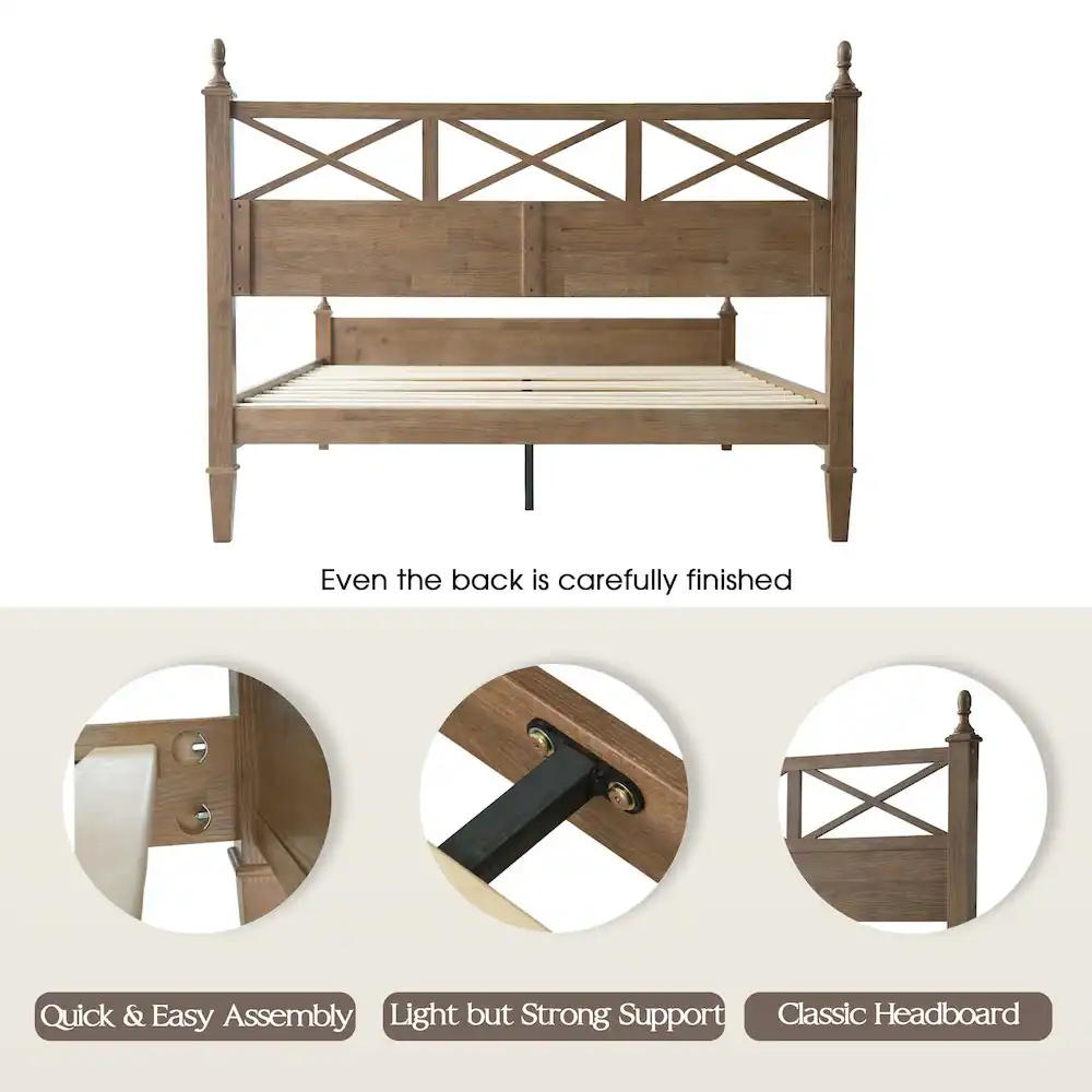 Wooden Queen Bed Frame