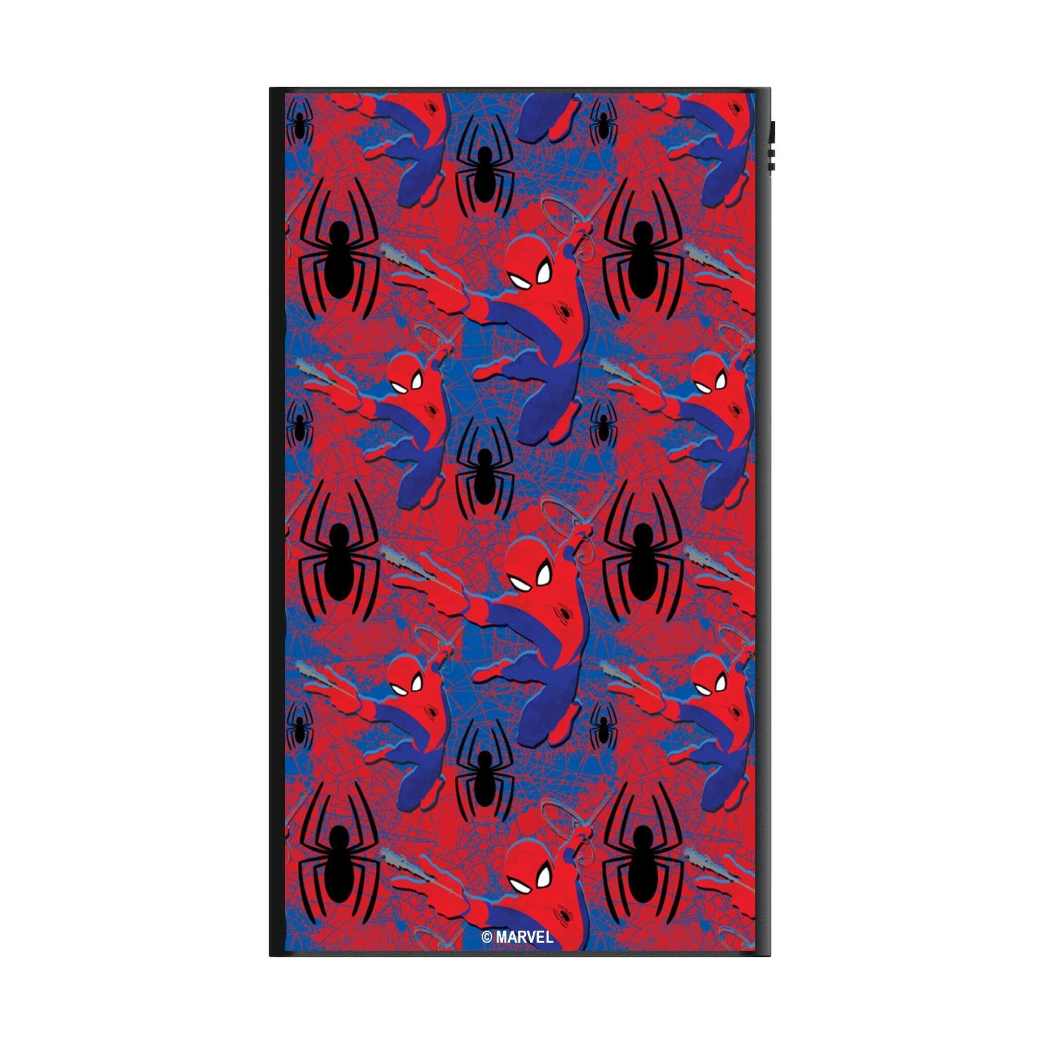 Angle. Keyscaper - Marvel Pattern 5000mAh Flat Powerbank - Spider-Man.