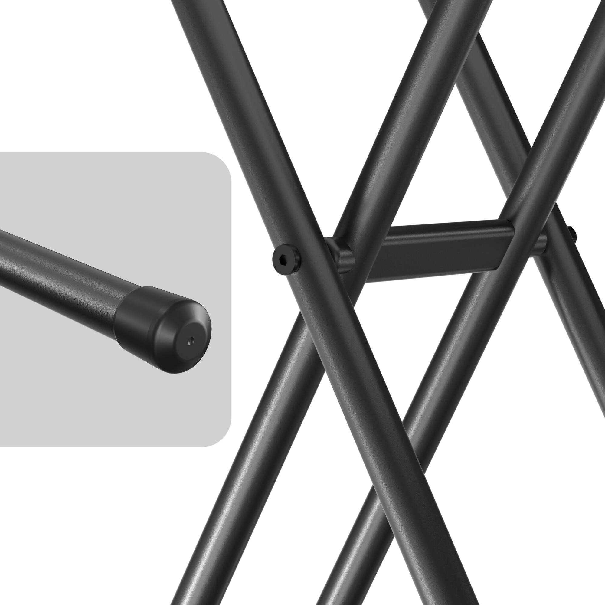 Alt View 5. Vipbear - 30" Folding Plastic Table, Laptop TV Tray Table Durable Adjustable Height Portable Snack Table,Easy Fold and Storag - White.