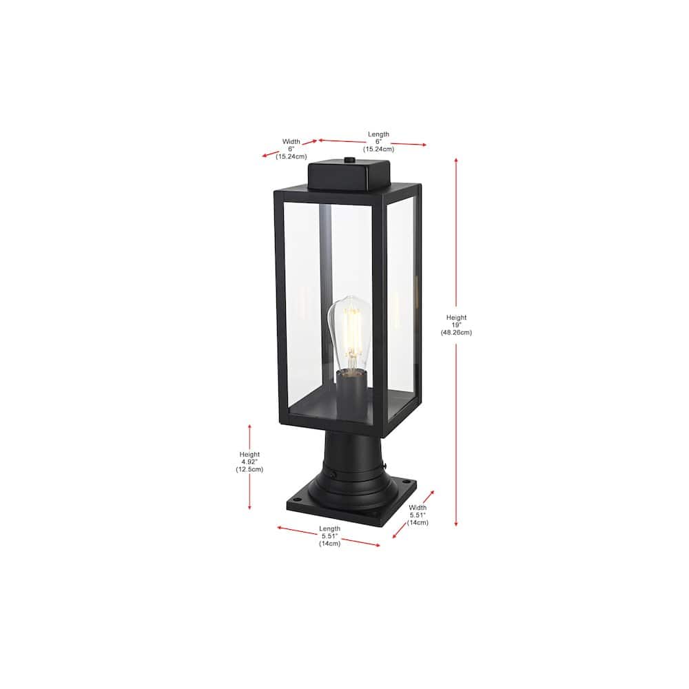 Elegant Lighting - Hilton 7 inch Outdoor Pendant - Black price history on PriceWatchPro