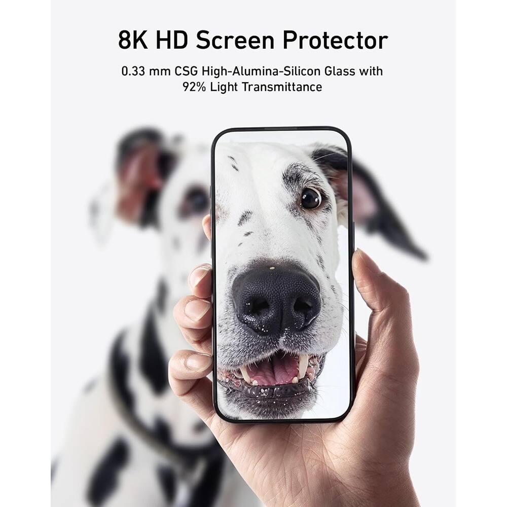 8K HD Screen Protector

0.33 mm CSG High-Alumina-Silicon Glass with 92% Light Transmittance