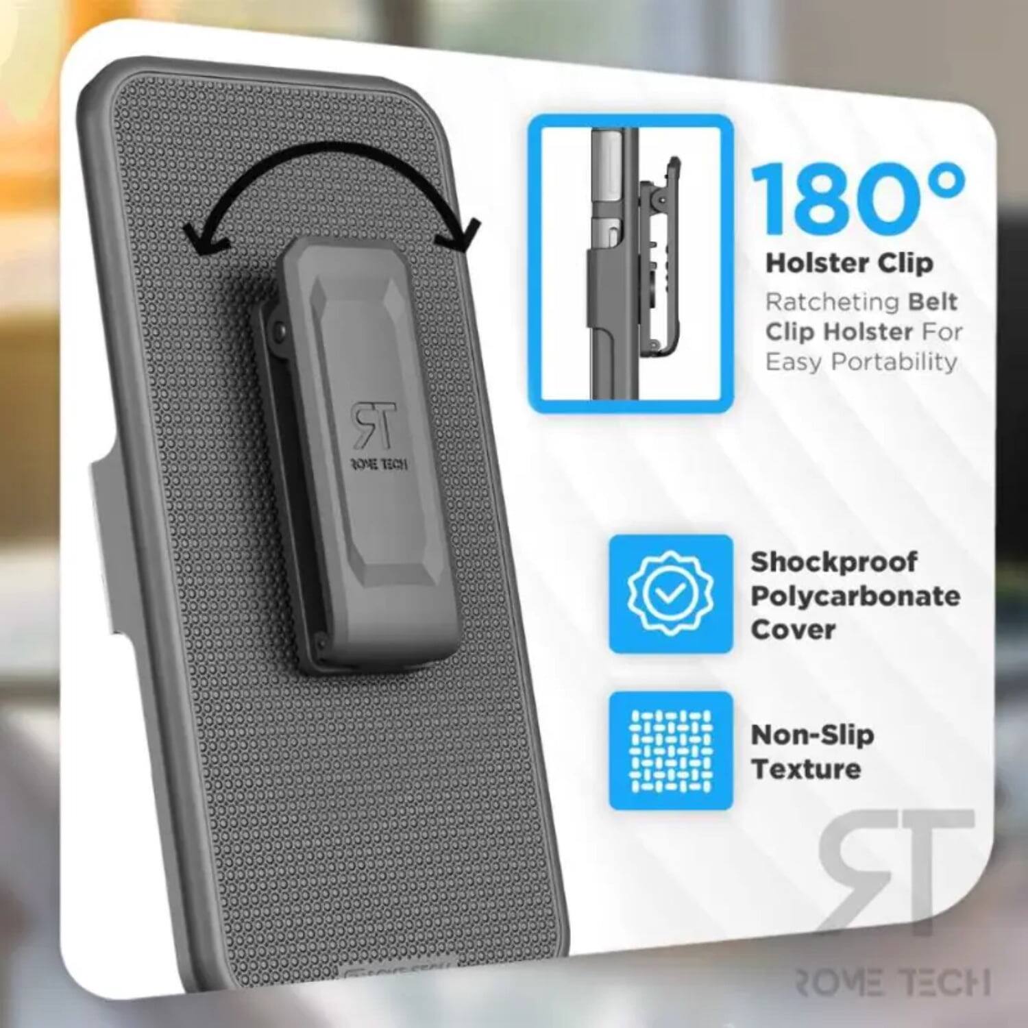 RomeTech Rome Tech Shell Holster Case for Sonim XP10 5G Black - Best Buy