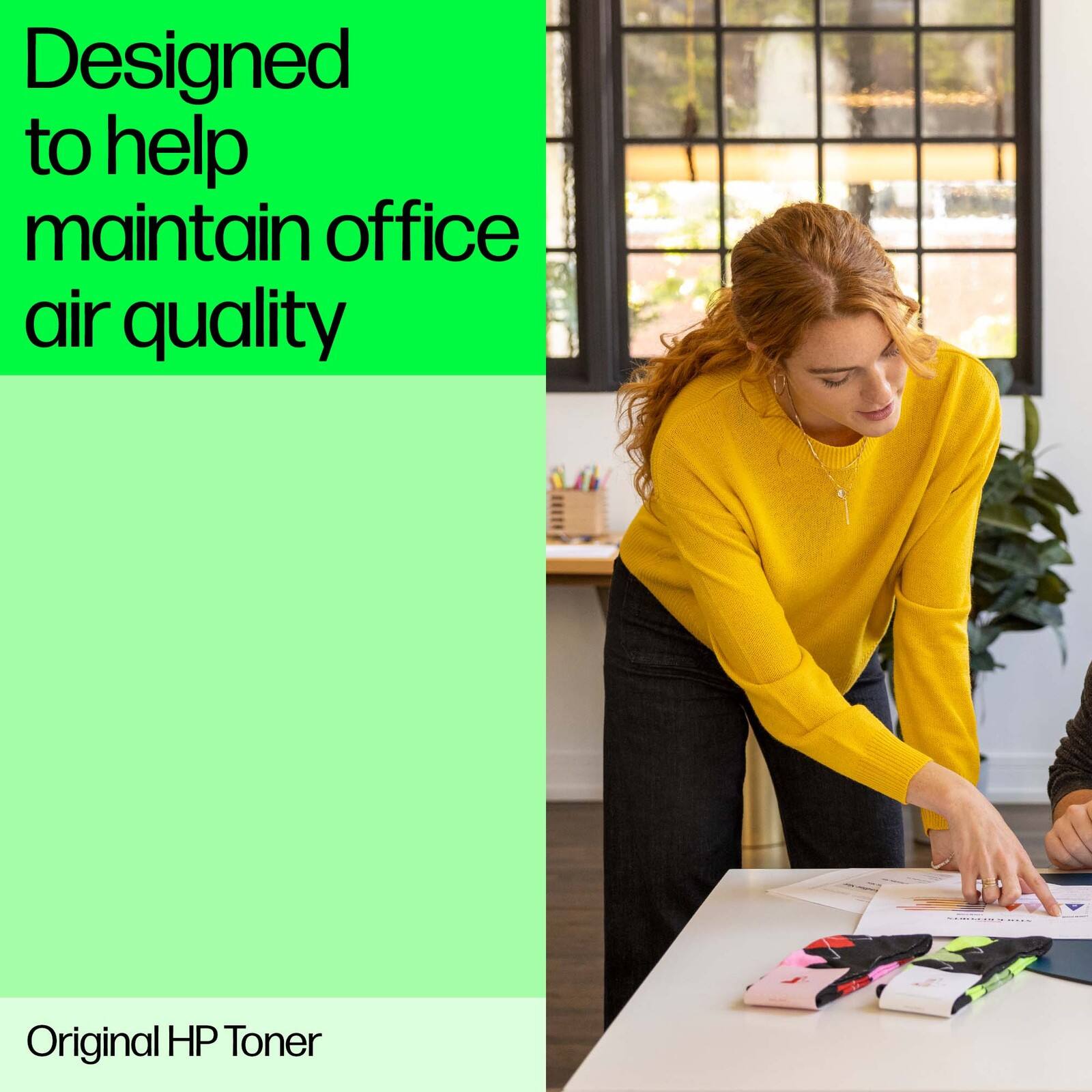 Designed to help maintain office air quality

Original HP Toner