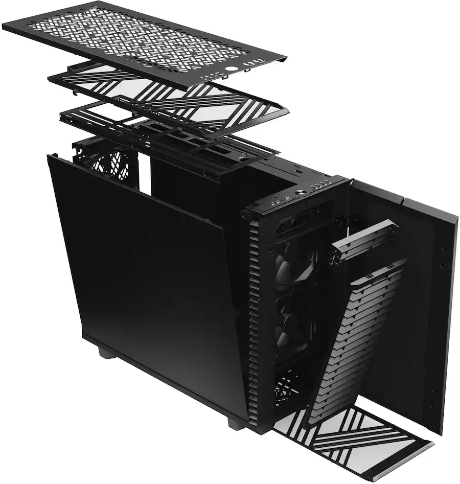 Fractal Design Define 7 Black Brushed Aluminum/Steel E ATX Silent ...
