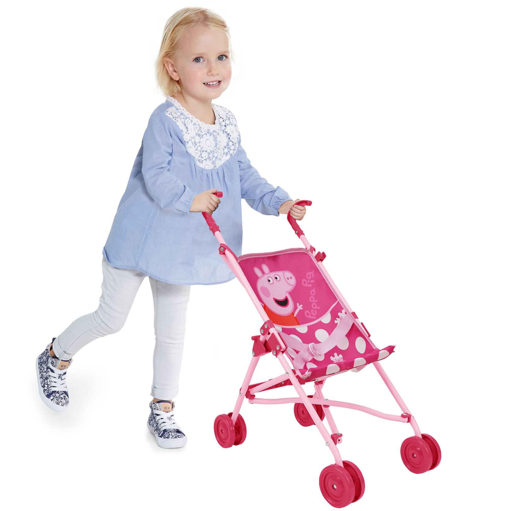 Left. 509 Crew - Peppa Pig: 21 Piece Doll Play Set - Pink & White Dots.
