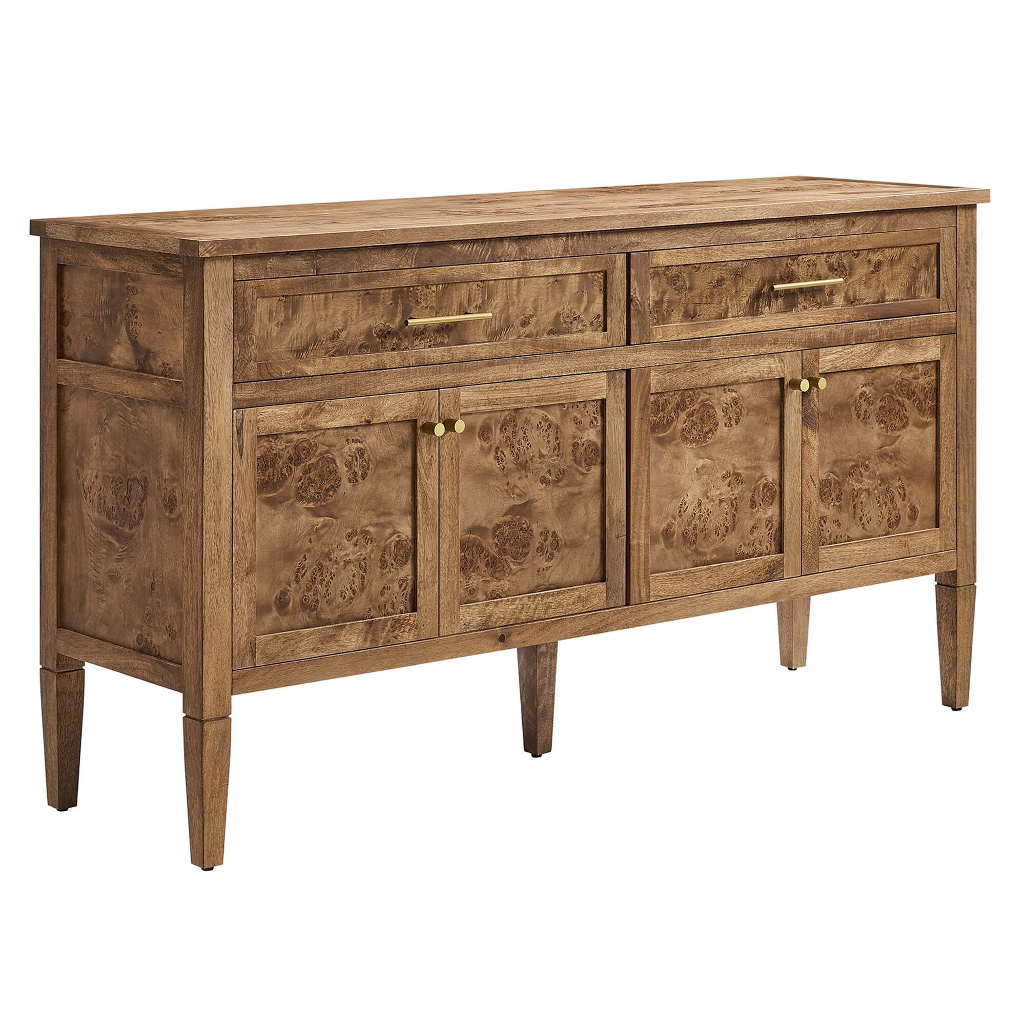 Angle. Modway - Elysian 62" Wood Sideboard by Modway - Brown.