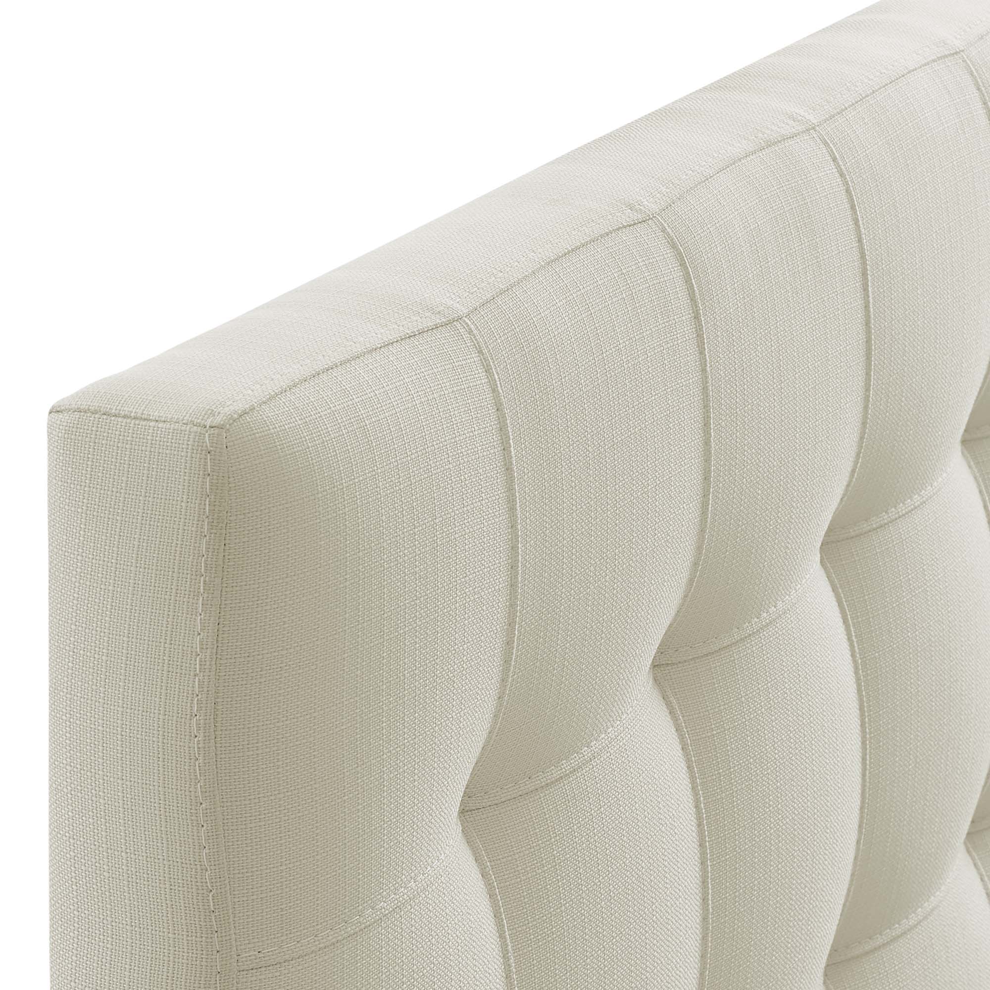 Alt View 2. Modway - Lily Upholstered Fabric Twin Headboard by Modway - White.