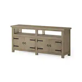 Maven Lane - Luca Rustic Wooden Media Unit Finish - Weathered Grey