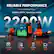 RELIABLE PERFORMANCE Home Backup Power 2042Wh I 2200W Peak Output 4400W 2220W Jackery I Cooking Pot 1.7 H Coffee Maker 3 H Refrigerator 72 H Desktop 12 H