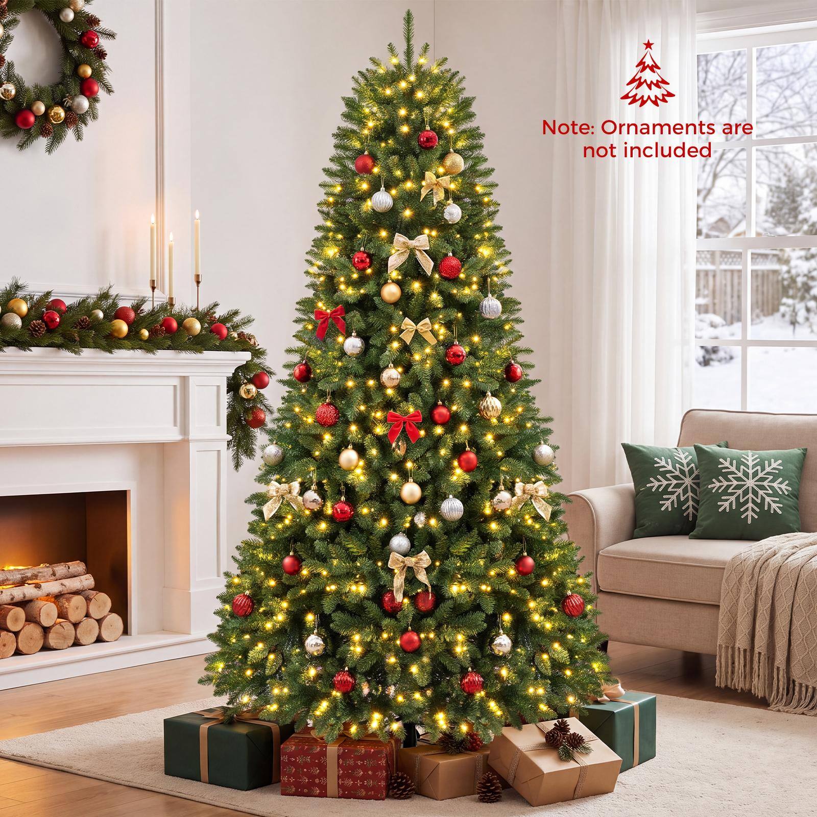 Note: Ornaments are not included