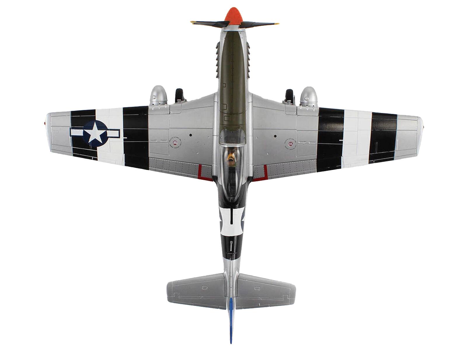 Alt View 1. Hobby Master - North American P-51D Mustang "Bad Angel Lt. Louis E. Curdes 4th FS 3rd Air Commando Group Laoag" 1945 USAAF 1/48 - Multicolor.