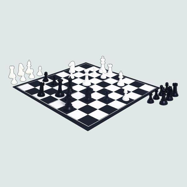 Angle. Amber Sporting Goods - Chess Supreme, Classic Strategy Board Game for Kids, Adults, and Families, Plastic Pieces - Multicolor.