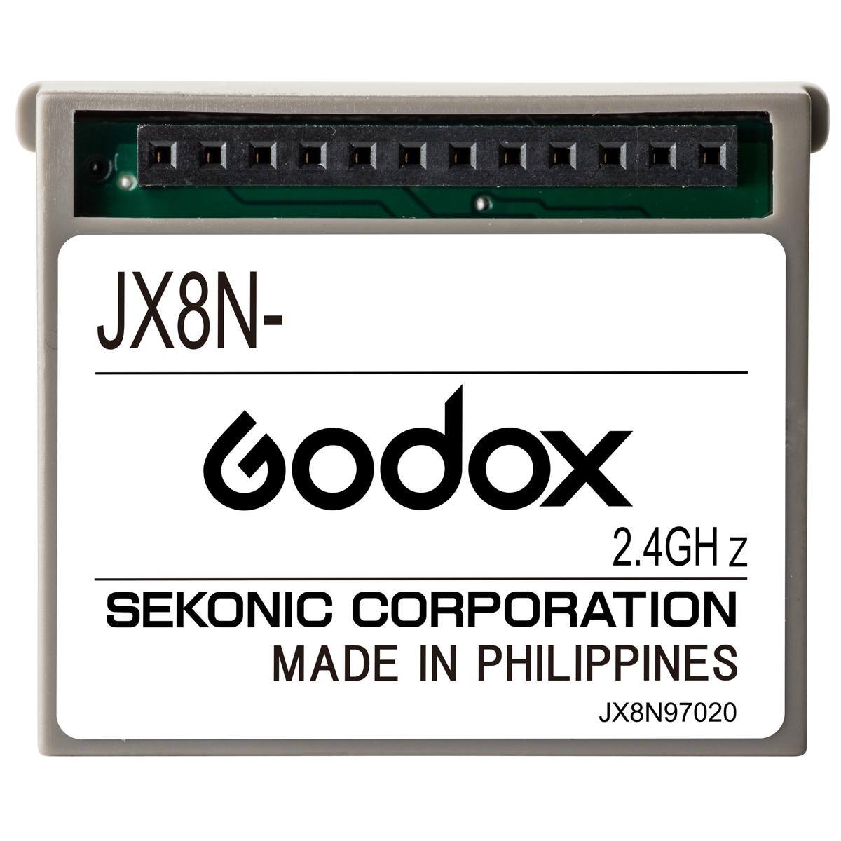 JX8N- Godox 2.4GH z  
SEKONIC CORPORATION  
MADE IN PHILIPPINES  
JX8N97020