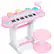 Front. Best Choice Products - Best Choice Products 37-Key Kids Electronic Piano Keyboard w/ Multiple Sounds, Lights Microphone, Stool - Light Pink - Light Pink.