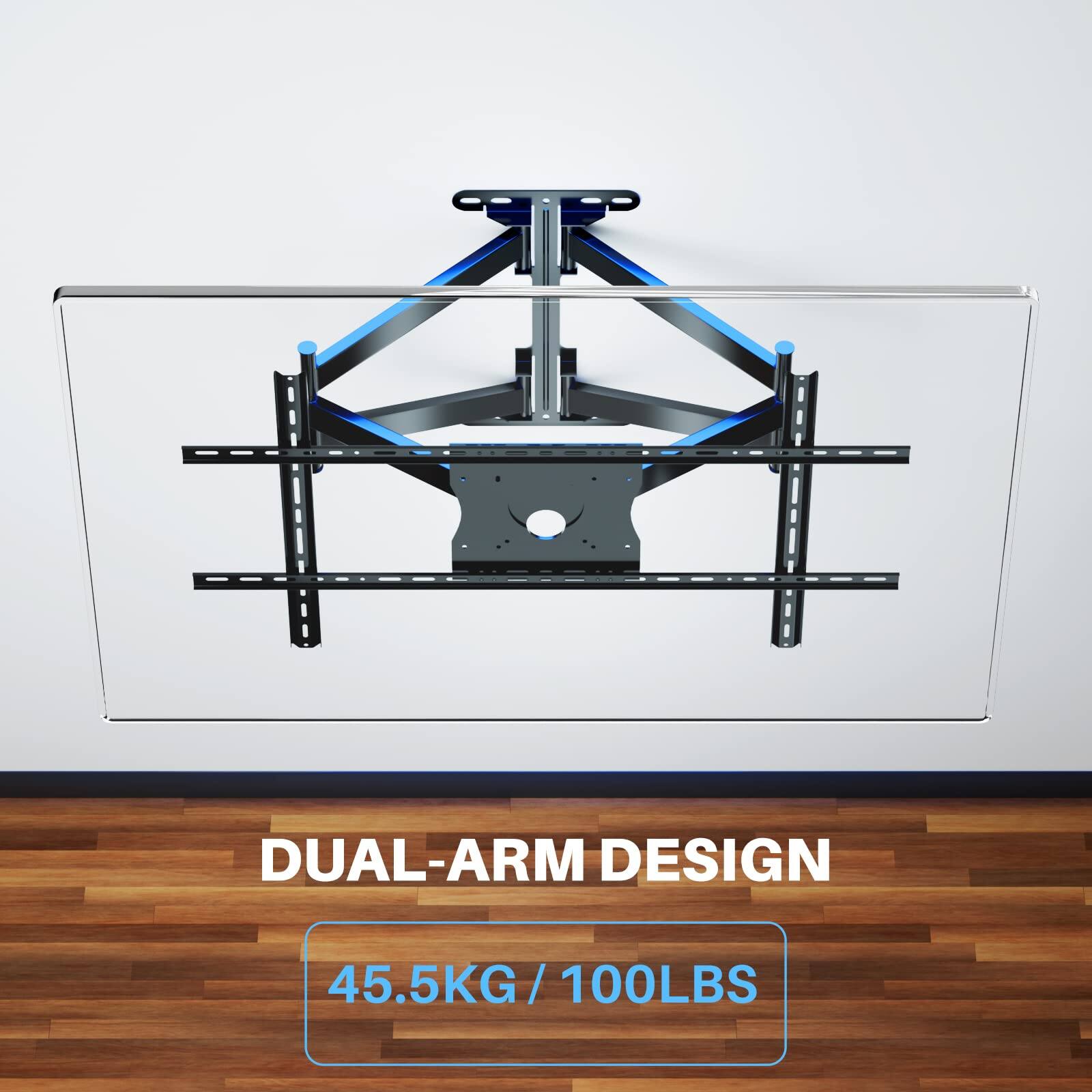 DUAL-ARM DESIGN  
45.5KG / 100LBS