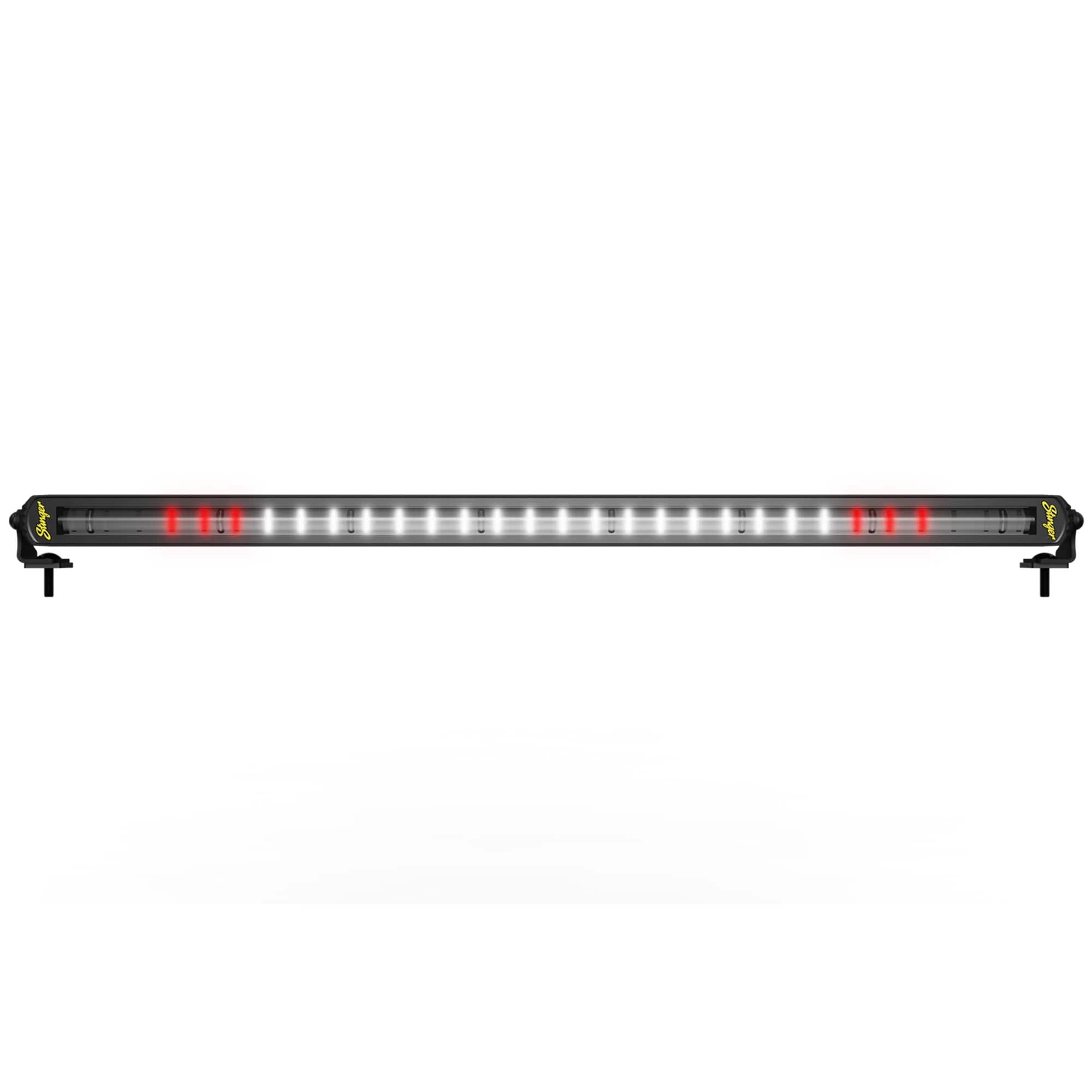 Stinger - HEXCORE 32” Universal Off-Road Chase LED Light Bar, Amber/Red/White Rear Flood & Strobe for Cars, Trucks, Jeeps, UTVs - Black