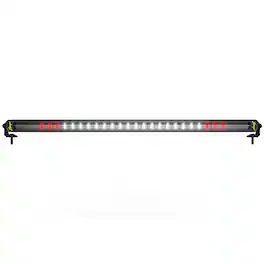 Stinger - HEXCORE 32” Universal Off-Road Chase LED Light Bar, Amber/Red/White Rear Flood & Strobe for Cars, Trucks, Jeeps, UTVs - Black