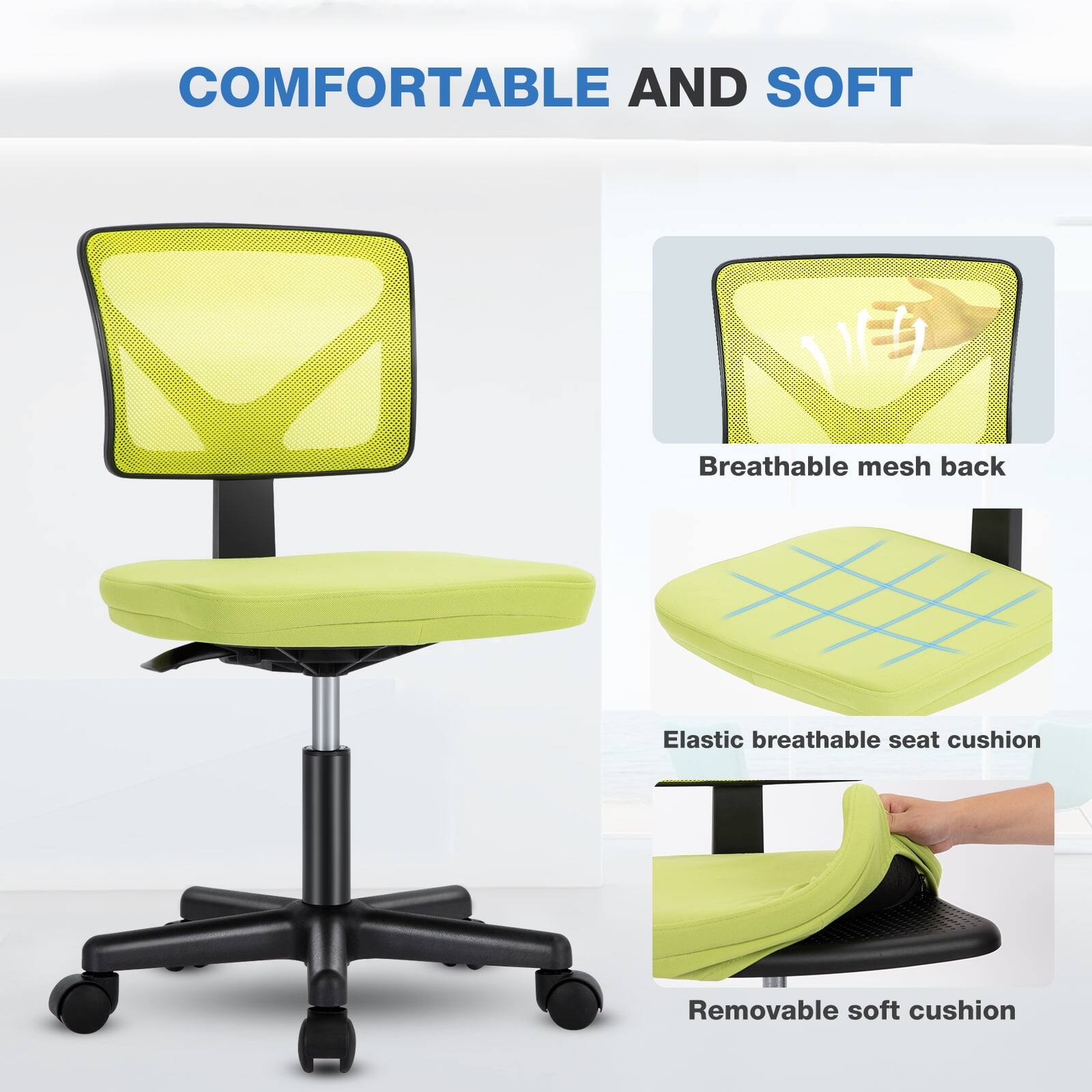 COMFORTABLE AND SOFT

- Breathable mesh back
- Elastic breathable seat cushion
- Removable soft cushion