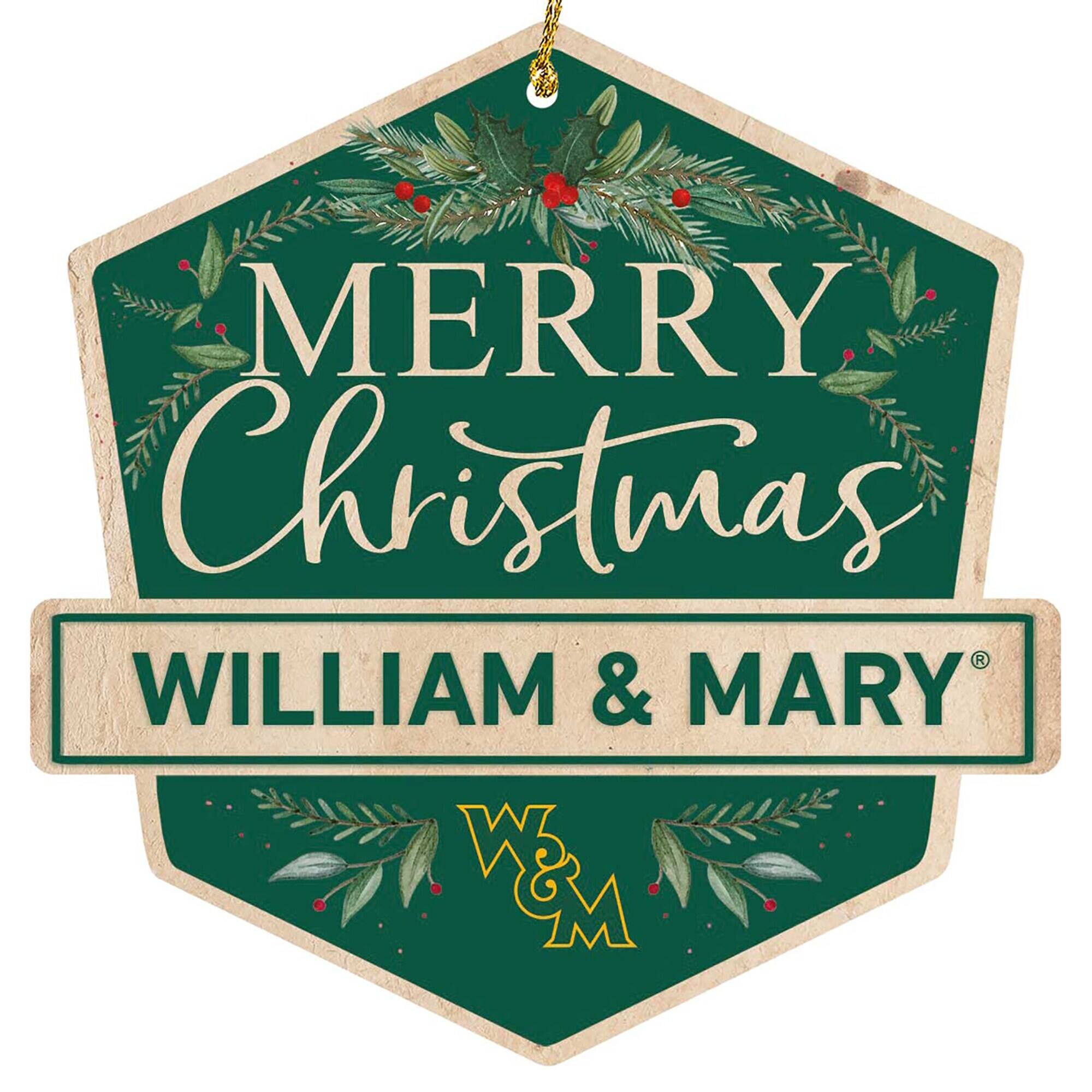 MERRY Christmas  
WILLIAM & MARY  
W&M