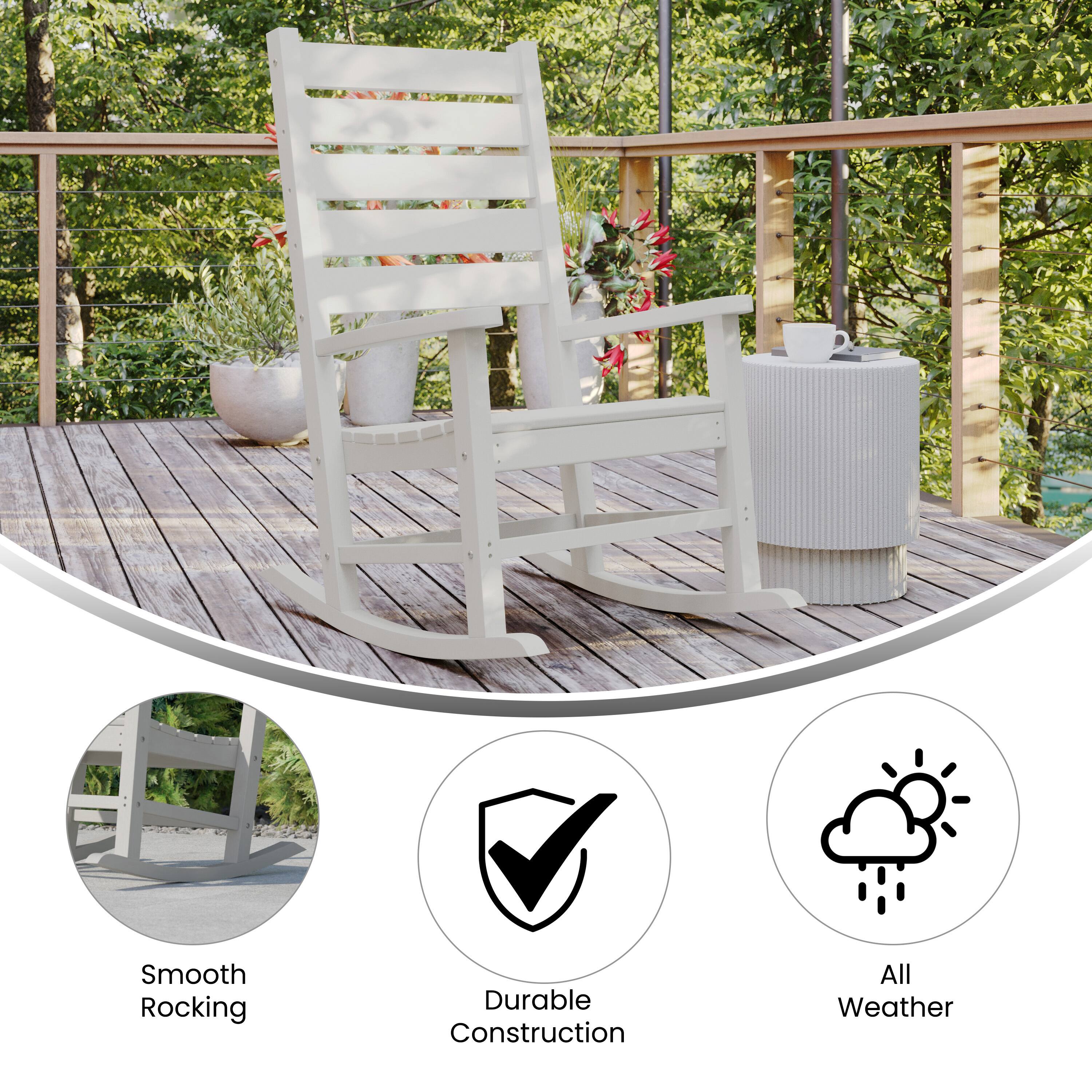 Smooth Rocking  
Durable Construction  
All Weather