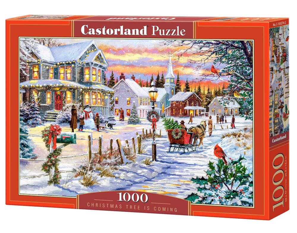 Castorland Puzzle, 1000, CHRISTMAS TREE IS COMING, No. C-105274-2, 68x47cm/CA, 208x18.58