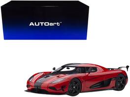 Koenigsegg Agera RS Accents 1/18 Model Car by Autoart - Chili Red With Black