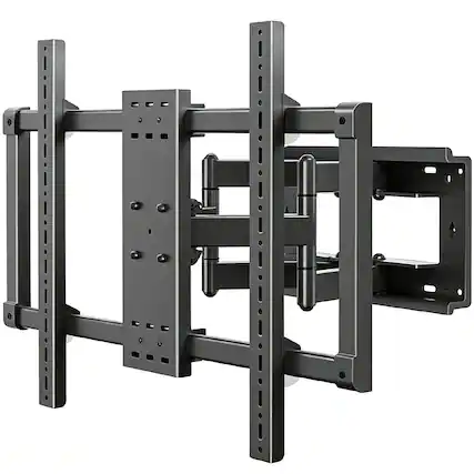 Front. Dazzed Corner - Full Motion TV Wall Mount 55–110", Heavy Duty, VESA 1000x600 - Black.