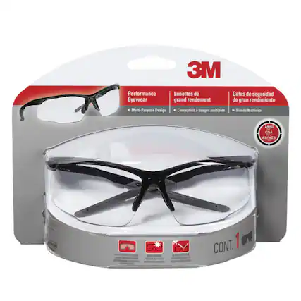 3M Performance Eyewear
Lunettes de Gafas de seguridad
grand rendement de gran rendimiento
Multi-Purpose Design
Conception a usages multiples
Diseño Multieso
ANSI 21 CSA LAS AS/NZS 1A13
CONT. 1