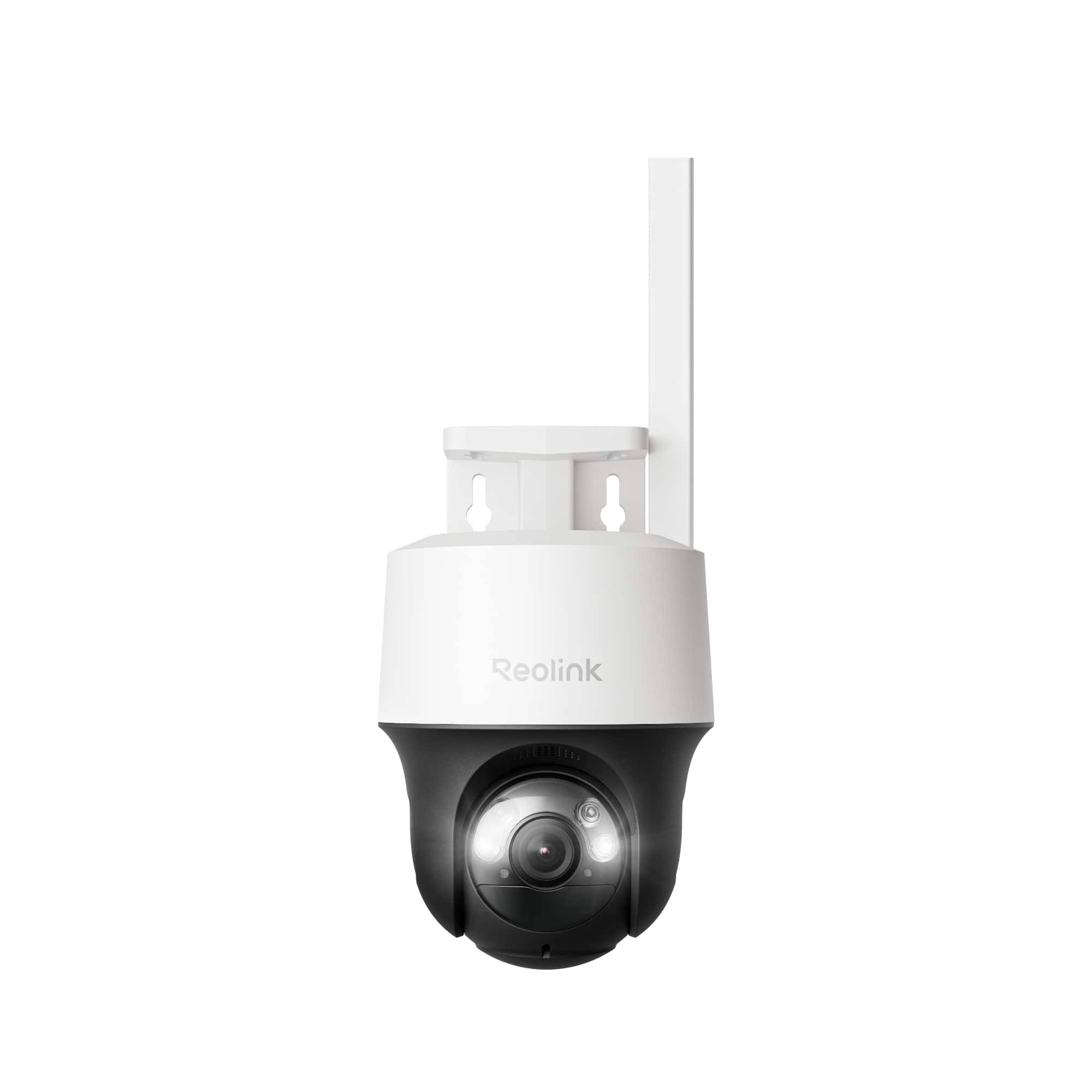 Front. Reolink - Reolink Go PT S Lite 2K 4MP Wireless Battery 4G LTE Security Camera Built-In SIM Card 355° Auto Tracking Smart Detection - White.