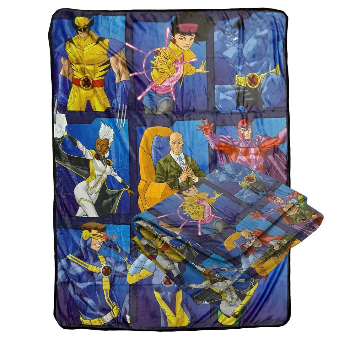 Bazillion Dreams - Refurbished Excellent - X-Men Team Blanket - Multicolor