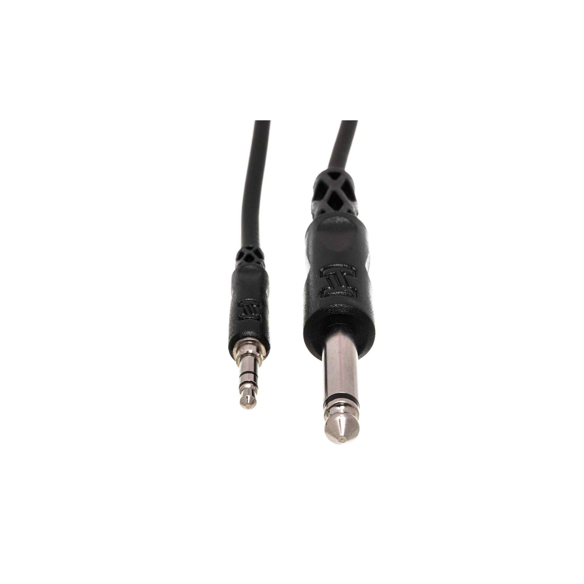 Back. HOSA - Hosa Mono Interconnect 1/4 in TS to 3.5 mm TRS (5-Ft).
